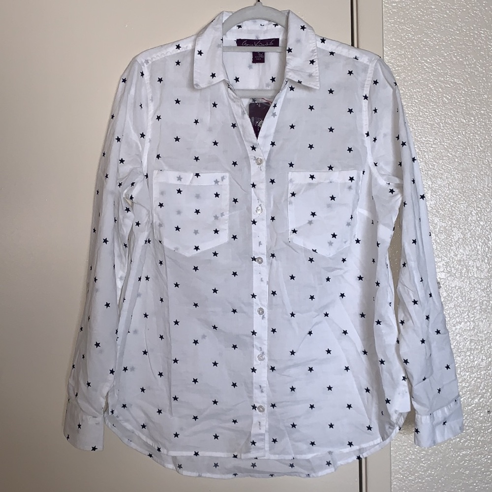 New Star Print Top by Gloria Vanderbilt